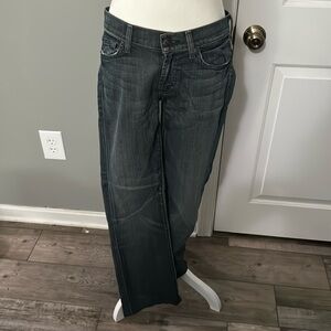 7 jeans- dark wash bootcut- size 28